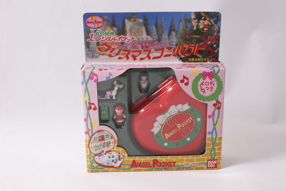 1992 Bandai Japan Angel Pocket Christmas Compact Playset ~ 260826-WH 1252